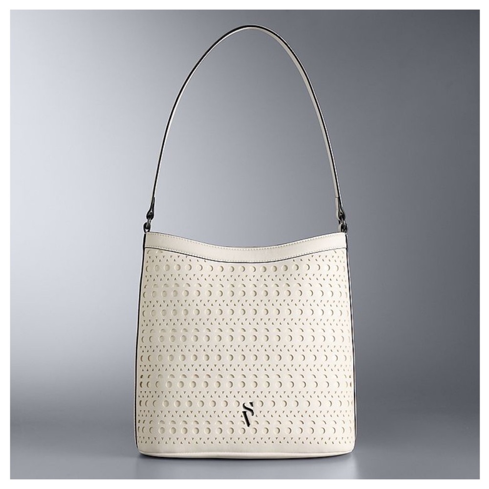 Simply Vera Vera Wang Lizzy Trapunto Shoulder Bucket Bag